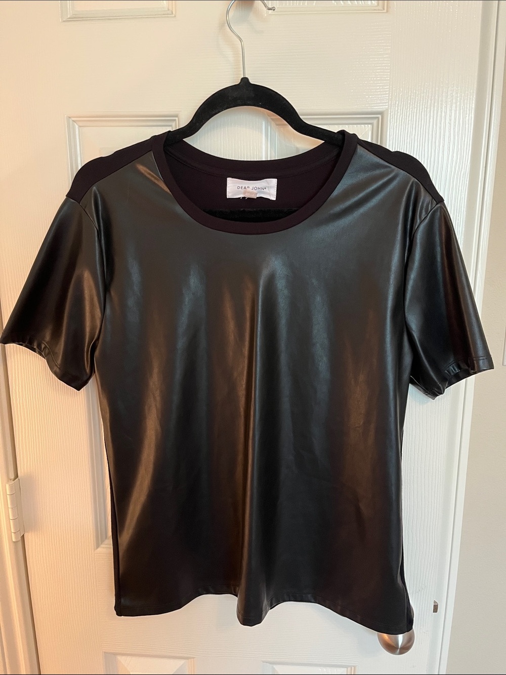 Dear John Faux Leather Tee